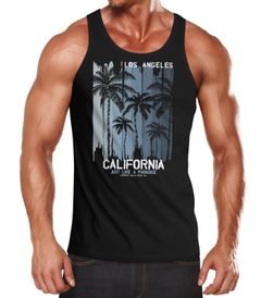 Herren Tank-Top Los Angeles California USA Sommer Bedruckt Print Surfing Fitness Muskelshirt Neverless®