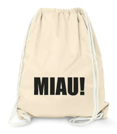 Turnbeutel Gym Bag - Miau! - Moonworks®