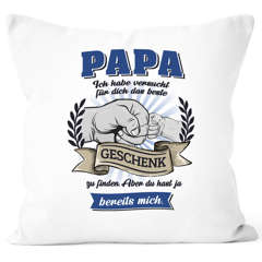 Kissen-Bezug Papa Wir haben versucht für dich das beste Geschenk zu finden Sohn Tochter Vatertag Kinder Moonworks®