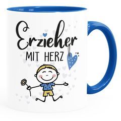 Kaffee-Tasse Geschenk Abschied Danke Erzieherin Erzieher Abschied Kita Kindergarten Kinder Moonworks®