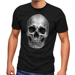 Herren T-Shirt Totenkopf Skull Totenschädel Aufdruck Print Motiv Fashion Streetstyle Neverless®