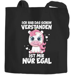 Jutebeutel Einhorn Spruch lustig Ich hab das schon verstanden es ist mir nur egal Keine Lust Motivation Moonworks®