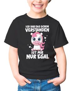 Kinder T-Shirt Mädchen Motiv Spruch lustig Geschenk für Mädchen Moonworks®
