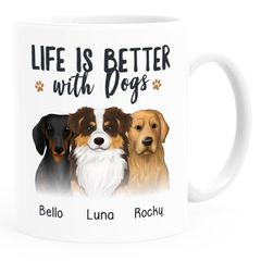 Tasse Hund Motiv personalisierte Geschenke mit Name Hundebesitzer Hundeliebhaber SpecialMe®