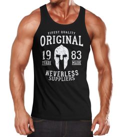 Herren Tank-Top Original Gladiator Sparta Helm Athletic Vintage Muskelshirt Muscle Shirt Neverless®