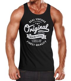 Herren Tank-Top Original Denim Goods Vintage Druck Muskelshirt Muscle Shirt Neverless®