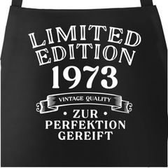 Kochschürze mit Spruch Limited Edition Geschenk Geburtstag Mann Jahreszahl anpassbar SpecialMe®