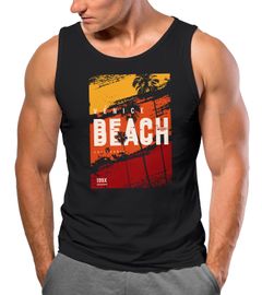 Herren Tank-Top Sommer Venice Beach Surfing Motiv Aufdruck Strand Palmen Fashion Muskelshirt Neverless®