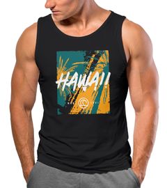 Herren Tank-Top Hawaii Surfing Palmen Aufdruck Sommer Print Muskelshirt Neverless®
