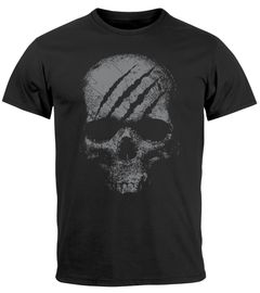 Herren T-Shirt Totenkopf Skull Totenschädel Skelett Print Aufdruck Fashion Streetstyle Neverless®