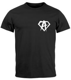 Herren T-Shirt Print Aufdruck Alpha Superhero Gym Anarchy Badge Logo Fashion Streetstyle Neverless®