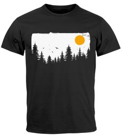 Herren T-Shirt Wald Bäume Outdoor Adventure Abenteuer Natur-Liebhaber Fashion Streetstyle Neverless®
