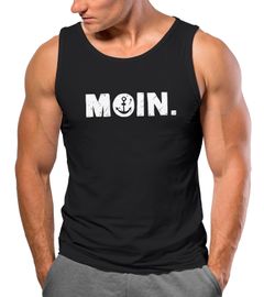 Herren Tank-Top Moin Dialekt Norden Hamburg Anker Print Männer Fashion Streetstyle Muskelshirt Neverless®