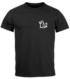 Herren T-Shirt Drippy Duck Ente Graffiti Style Printshirt Fashion Streetstyle Neverless®