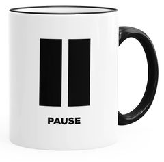 Tasse farbige Kante Pause einfarbig Kaffeetasse Teetasse Keramiktasse MoonWorks®