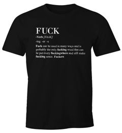 Herren T-Shirt Fuck Dictionary Wörterbuch Fun-Shirt Moonworks®