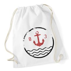 Turnbeutel Anker Vintage Retro Hipster Beutel Tasche Jutebeutel Gymsac Autiga®