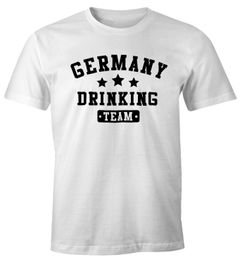Herren T-Shirt Germany Drinking Team Bier Fun-Shirt Moonworks®