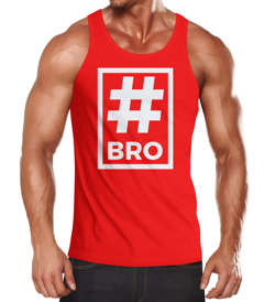 Herren Tanktop Hashtag Bro Brother Moonworks®