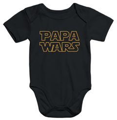 kurzarm Baby-Body Papa wars Bio-Baumwolle Moonworks®