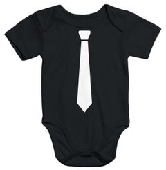 kurzarm Baby-Body Krawatte Junior Chef Aufdruck Bio-Baumwolle Moonworks®