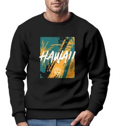 Sweatshirt Herren Hawaii Palme USA Tropical Rundhals-Pullover Fashion Streetwear Neverless®