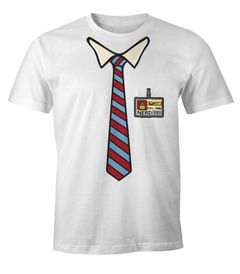 Herren T-Shirt Full Time Nerd Geek Fun-Shirt Moonworks®