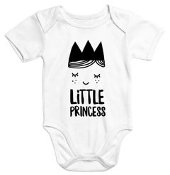 kurzarm Baby-Body Kleine Prinzessin Little Princess Bio-Baumwolle Einteiler Moonworks®