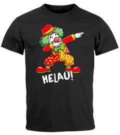 Herren T-Shirt Fasching Karneval Dabbing Clown Kostüm-Ersatz Last Minute Faschingskostüme Männer Funshirt Moonworks®