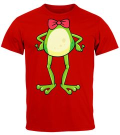 Herren T-Shirt Karneval Fasching Frosch Kostüm-Ersatz Verkleidung Last Minute Faschingskostüme Funshirt Moonworks®