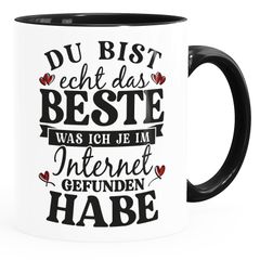 Tasse Spruch Liebe lustig Das Beste was ich im Internet gefunden habe Geschenk Jahrestag für Sie und Ihn Moonworks®