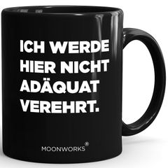 Tasse Spruch Arbeit Sarkasmus schwarzer Humor Kollegen Geschenk Bürotasse Kaffeebecher Lustig MoonWorks®