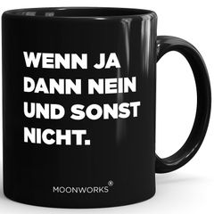 Tasse Spruch Schwarzer Humor Geschenke Arbeitskollegen Demotivation Anti Affirmation Büro Gadget MoonWorks®