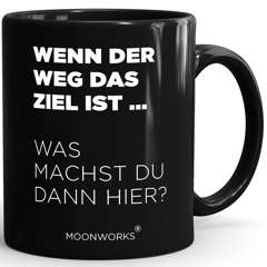 Tasse Sarkasmus Spruch Lustig schwarzer Humor Arbeitskollegen Geschenk Witzige Bürotasse Demotivierender Kaffeebecher MoonWorks®