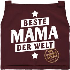 Damen Kochschürze Küchenschürze Beste Mama der Welt Geschenk zum Muttertag Baumwolle SpecialMe®