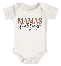 Baby Body Mamas Liebling Herz Geschenk Muttertag Bio-Baumwolle Jungen & Mädchen MoonWorks®