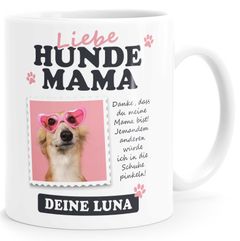 Tasse Hundemama personalisierbar mit Foto und Wunschname personalisierte Geschenke Hundebesitzer Hundemotiv Hundeliebhaber SpecialMe®