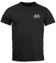 Herren T-Shirt Fahrrad Bike Printshirt Logo Aufdruck Radfahrer Outdoor Fashion Streetstyle Neverless®