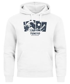 Hoodie Herren Japan Tokyo Große Welle Kanagawa Japanische Kunst Aufdruck Männer Fashion Streetstyle Neverless®