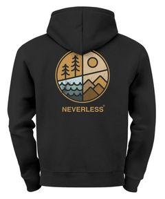 Hoodie Backprint Herren Natur Grafik Berge Wald Adventure Outdoor Casual       Rückenaufdruck Männer Fashion Neverless®