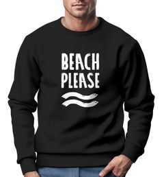 Sweatshirt Herren Beach please Rundhals-Pullover Neverless®
