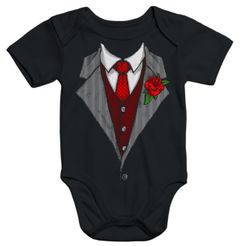 Baby Body Anzug Schlips Krawatte Moonworks®