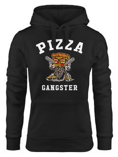 Kapuzen-Pullover Damen Pizza Gangster Hoodie Moonworks®