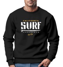 Cooles Sweatshirt Herren Surf Vintage Druck Rundhals-Pullover Neverless®