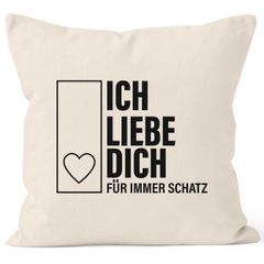 Ich Liebe Dich Geschenk-Kissenbezug für immer Schatz Autiga®