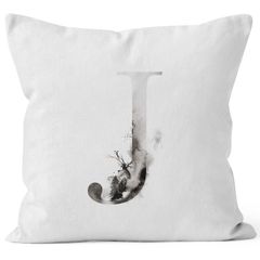 Kissenbezug Buchstaben-Kissen "{style_variation}" Buchstabe Alphabet Monogramm Anfangsbuchstaben Watercolor gezeichnet Kissen-Hülle Autiga®