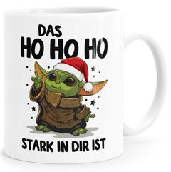 Kaffee-Tasse Weihnachten Das HoHoHo stark in dir ist Baby- Spruch lustig Moonworks®