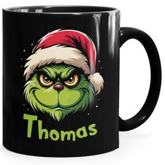 Tasse Weihnachten personalisierbar Name Wunschname Geschenkidee Weihnachtsmuffel MoonWorks®