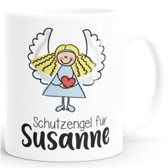 SpecialMe® Schutzengel Namenstasse personalisierte Kaffee-Tasse mit Namen persönliche Geschenke