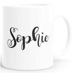 personalisierte Kaffee-Tasse mit Namen Namenstasse persönliche Geschenke für Frauen Mädchen SpecialMe®